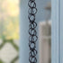 Aluminum Ring Rain Chain Replacement Downspout for Gutters, Black Powder Coated